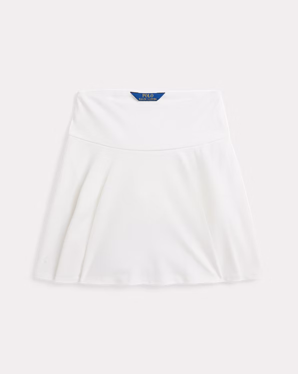 Flounced Stretch Ponte Skort