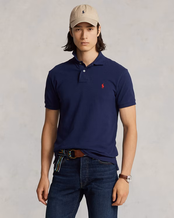 Classic Fit Mesh Polo Shirt