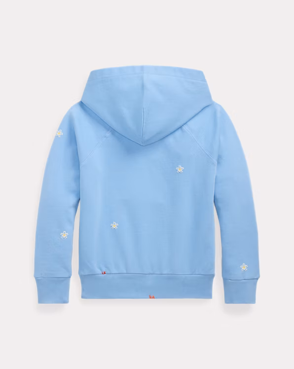 Floral Cotton Terry Hoodie