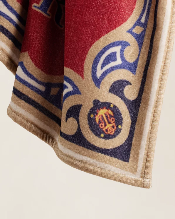 Shield-Graphic Beach Towel