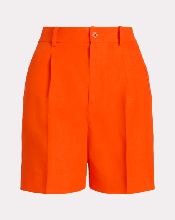 Tracy Pleated Linen Short