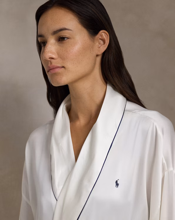 Stretch Silk Bath Robe