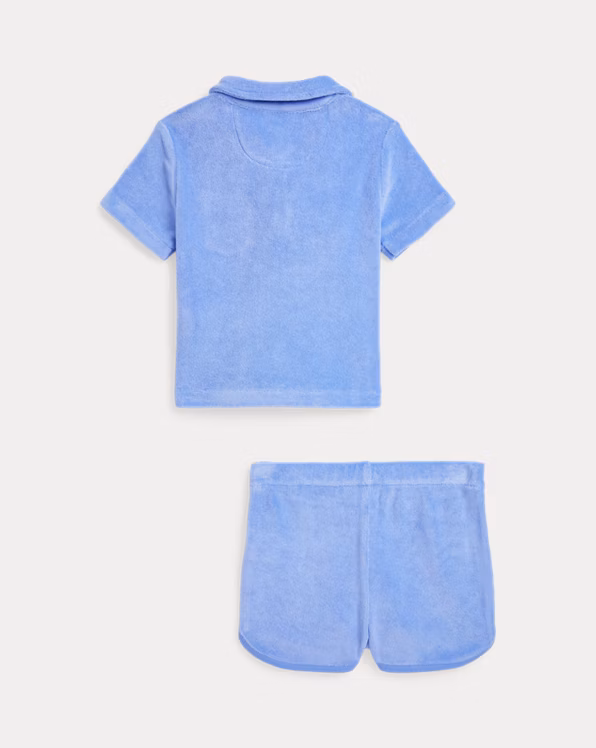 Terry Polo Shirt & Short Set