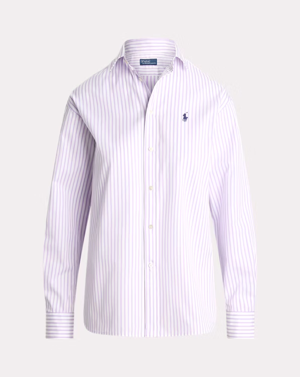 Relaxed Fit Striped Cotton Shirt