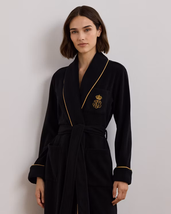 Fleece Long Shawl-Collar Robe