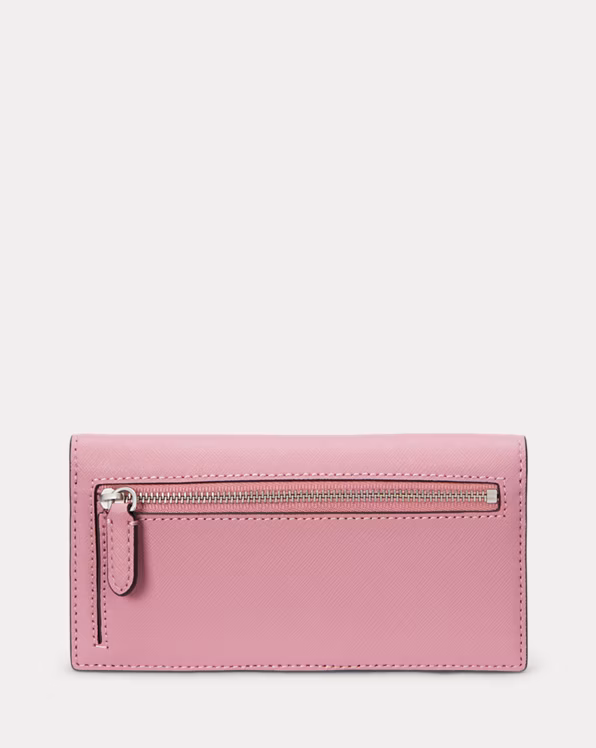 Crosshatch Leather Slim Wallet