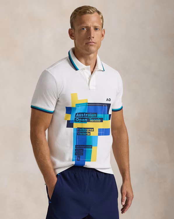 Australian Open Mesh Polo Shirt