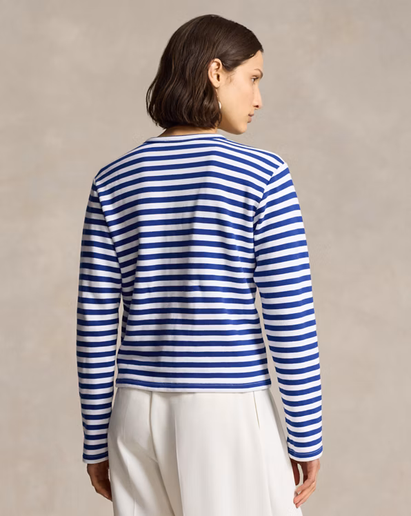Striped French Terry Cardigan