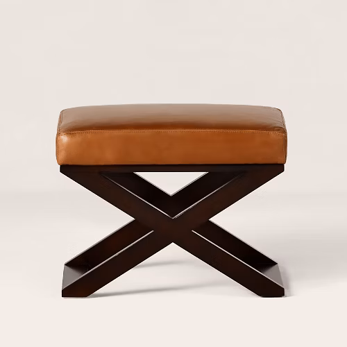 Côte d'Azure Cross-Braced Stool