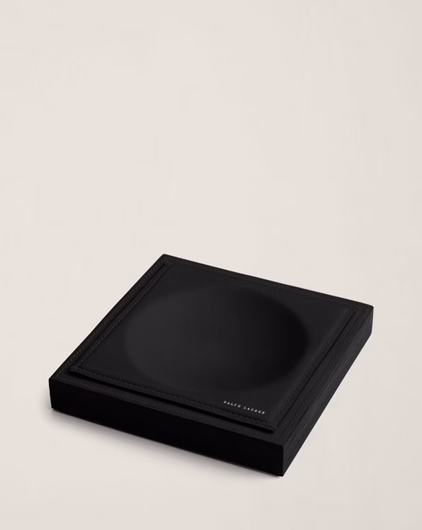 Brennan Leather-Teak Catchall