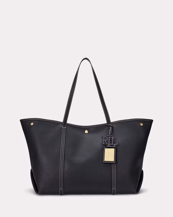 Pebbled Leather Large Emerie Tote Bag