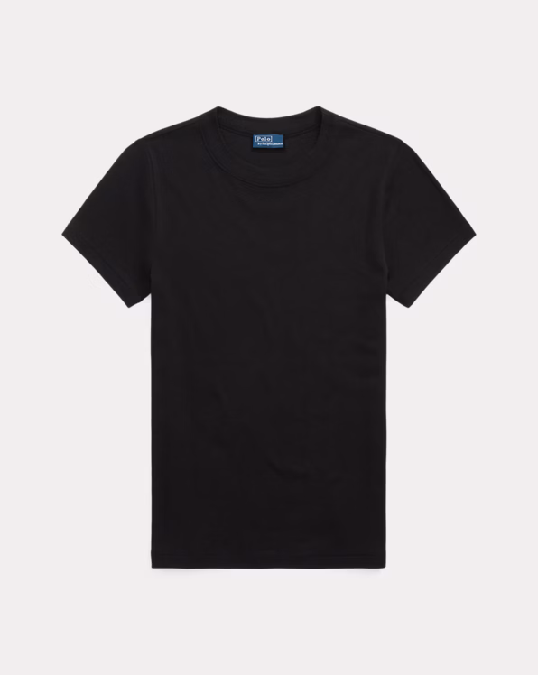 Slim Fit Rib-Knit Cotton Tee