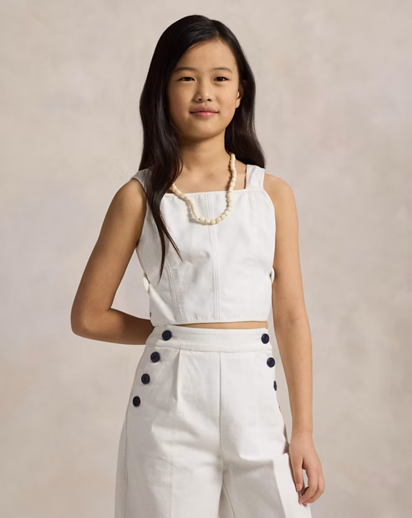 Cotton Canvas Top & Trouser Set