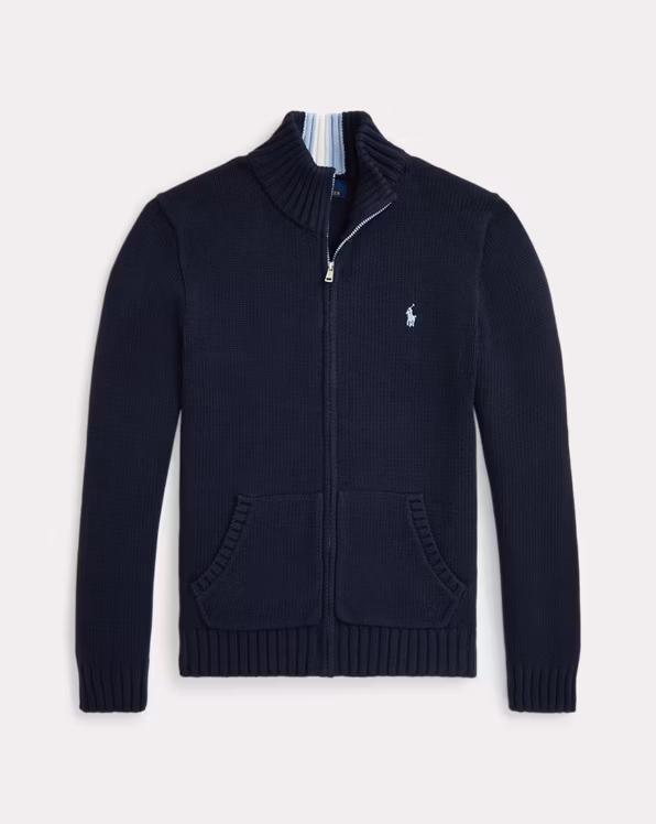 Cotton Full-Zip Jumper