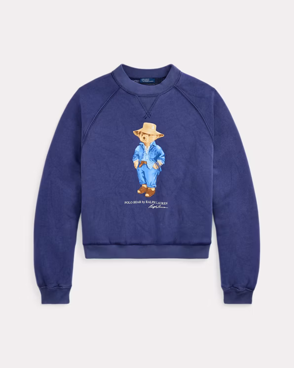 Polo Bear Oversize Fleece Crewneck