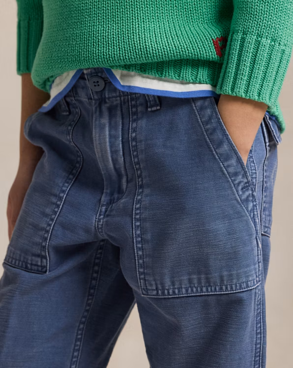 Reverse-Sateen Trouser