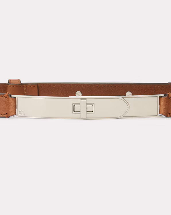 Turn-Lock Leather Belt