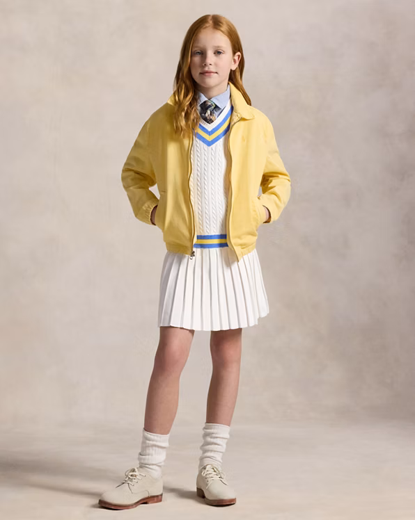 Cricket-Stripe Cotton Jumper Dress