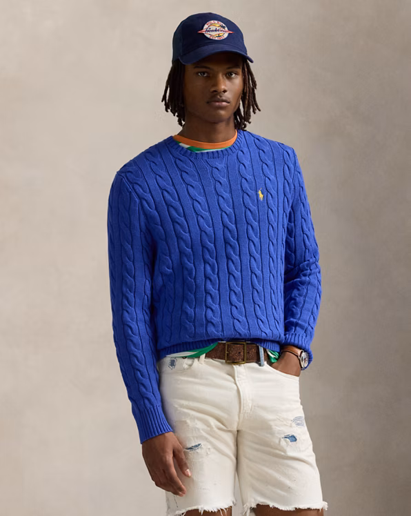 Cable-Knit Cotton Jumper