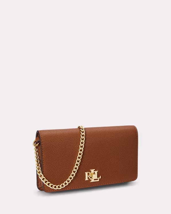 Pebbled Crossbody Turn-Lock Tech Case