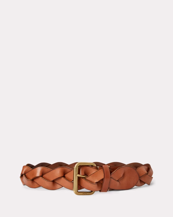 Braided Vachetta Leather Belt