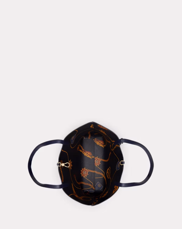 Faux-Leather Large Reversible Tote Bag