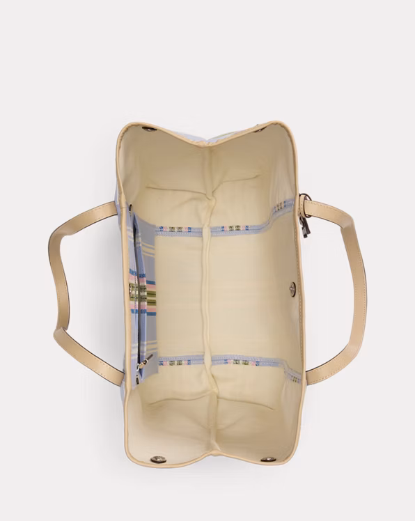 Striped Twill Large Emerie Tote
