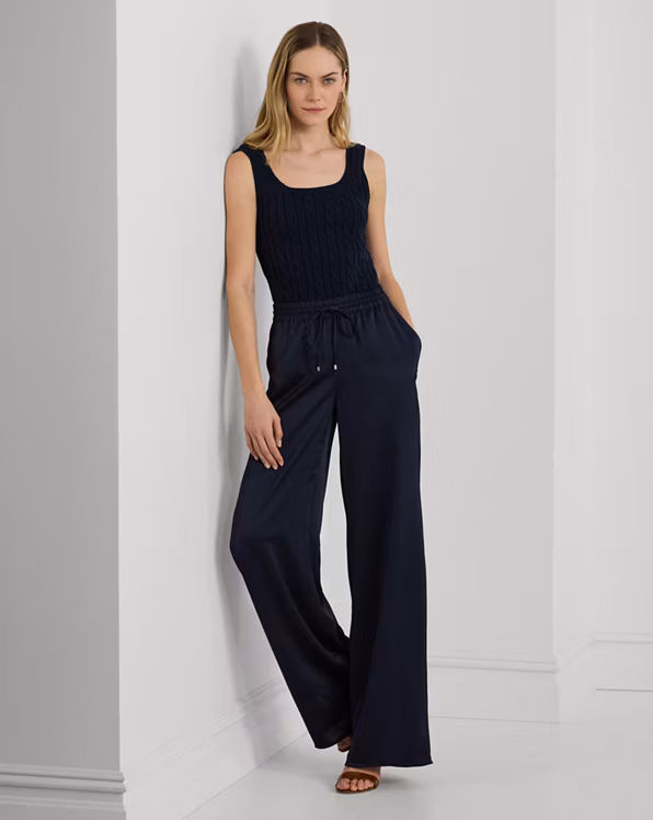 Cable-Knit Sleeveless Jumper