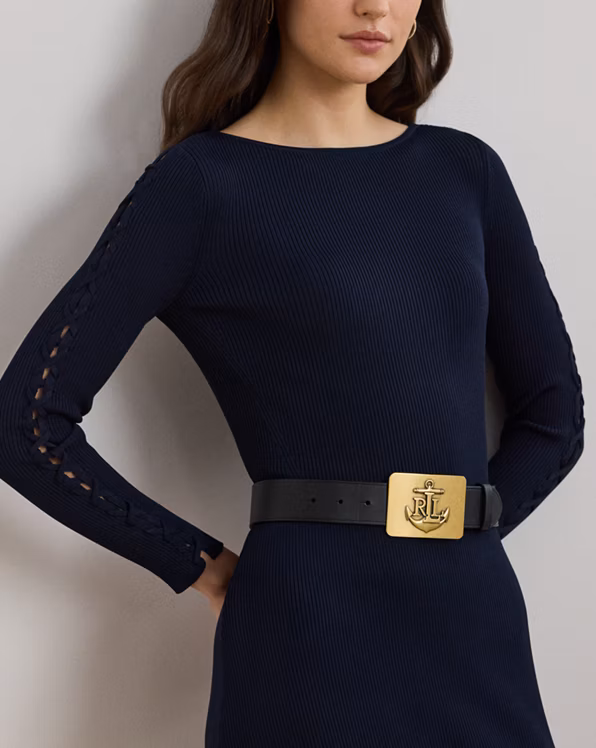 Rib-Knit Boatneck Jumper