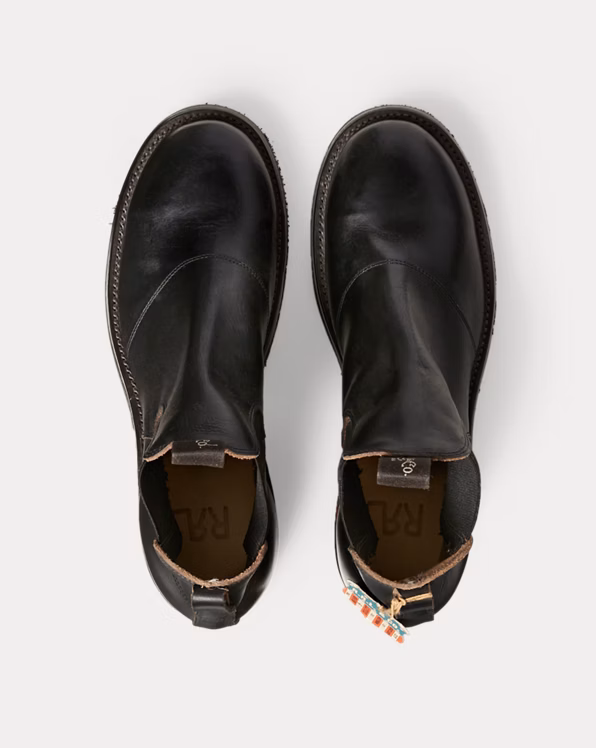 Hand-Burnished Leather Chelsea Boot