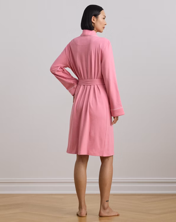 Interlock Quilted Shawl-Collar Robe