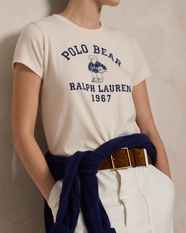 Polo Bear Cotton Jersey T-Shirt