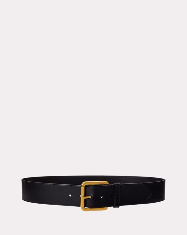 Vachetta Leather Wide Belt