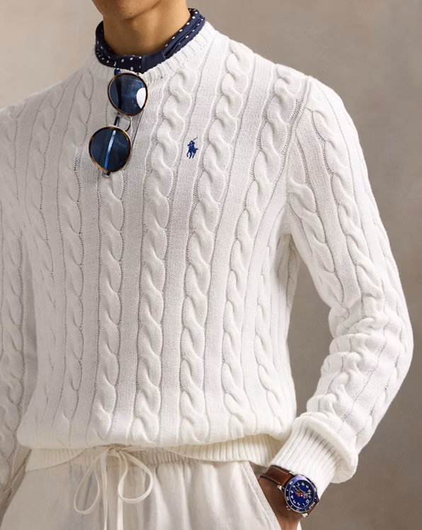 Cable-Knit Cotton Jumper