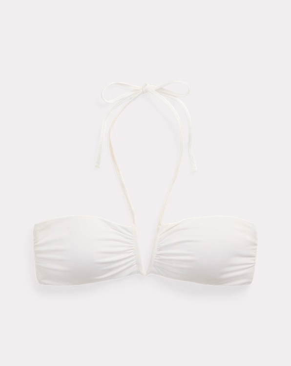 Shirred Bandeau Bikini Top