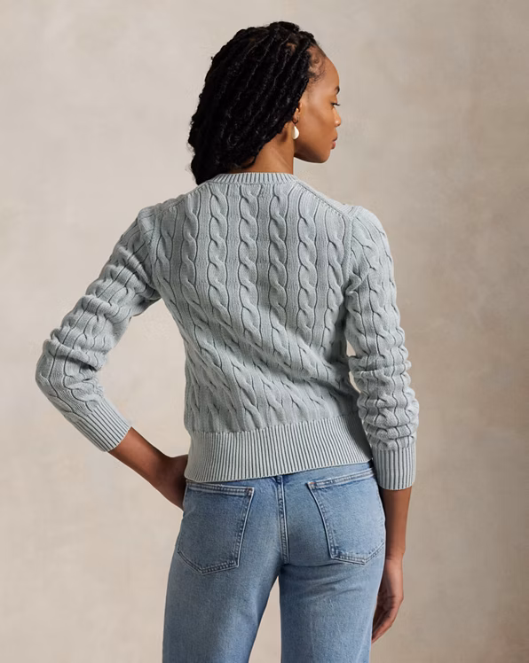 Cable-Knit Cotton Cardigan