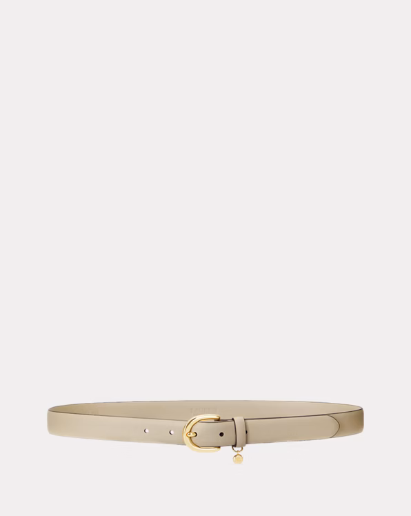 Charm Crosshatch Leather Belt