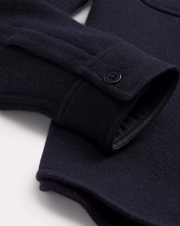 Birdseye Jacquard Wool Workshirt Jumper