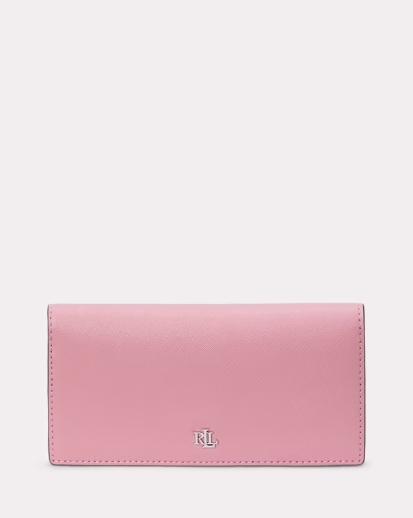 Crosshatch Leather Slim Wallet