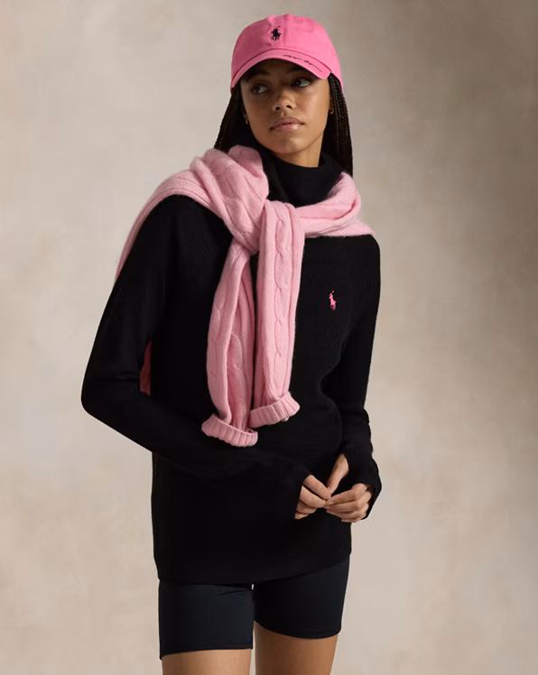 Pink Pony Worsted Wool Snood Pullover