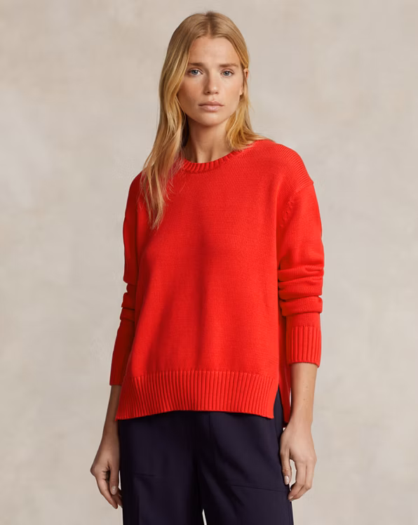 Cotton Crewneck Jumper