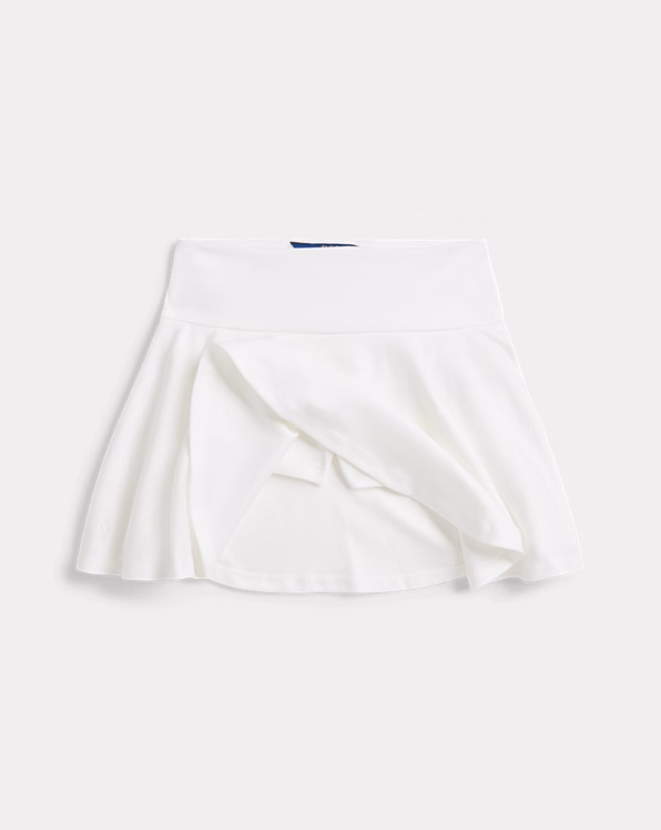 Flounced Stretch Ponte Skort