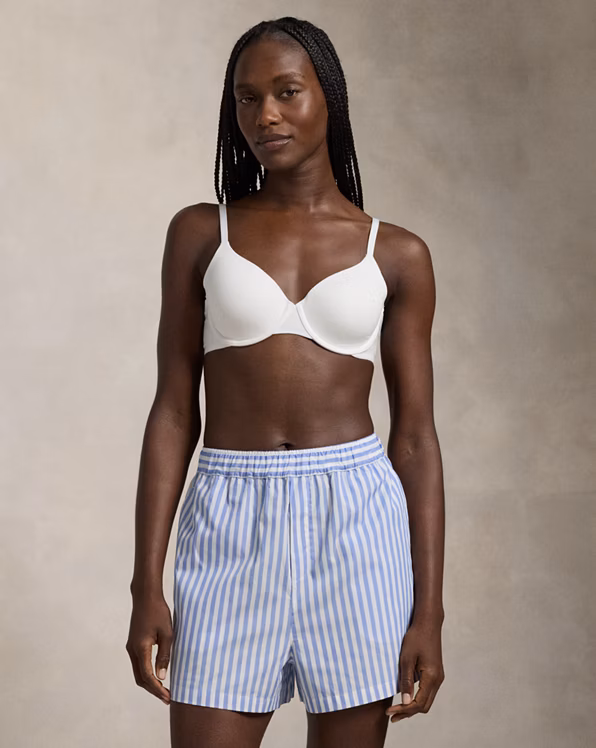 Stretch-Cotton Blend T-Shirt Bra