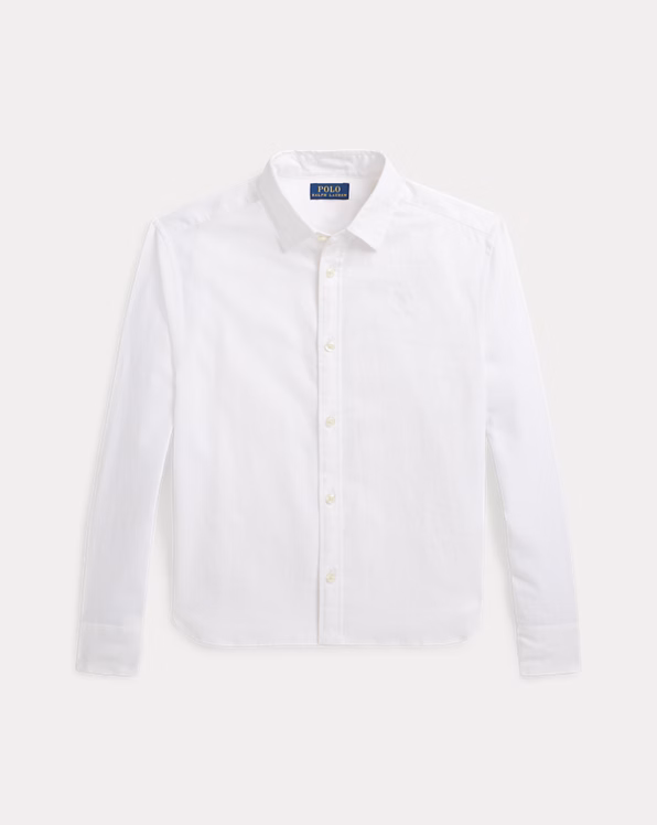 Linen-Cotton Boxy Shirt