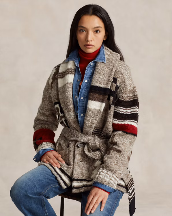 PRL x Naiomi Glasses Wrap Cardigan