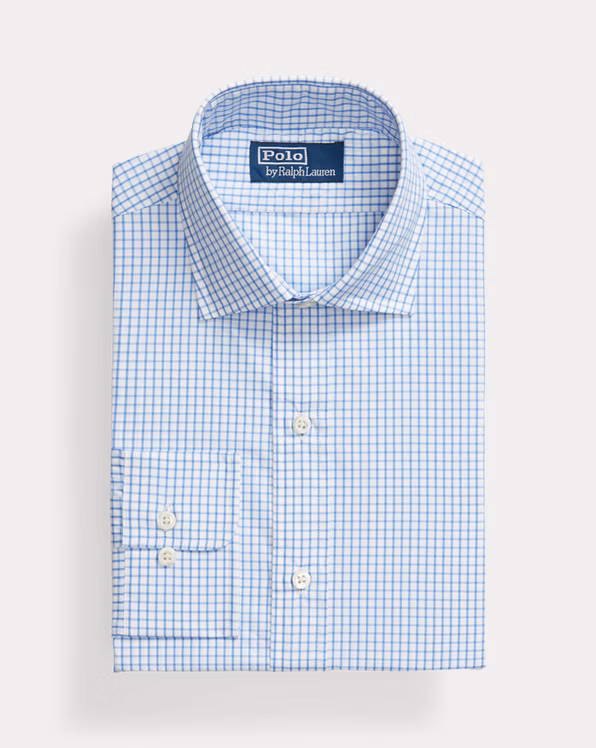 Classic Fit Checked Poplin Shirt