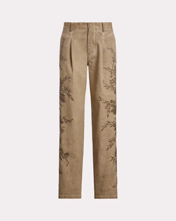 Fallon Embellished Cotton Chino Trouser