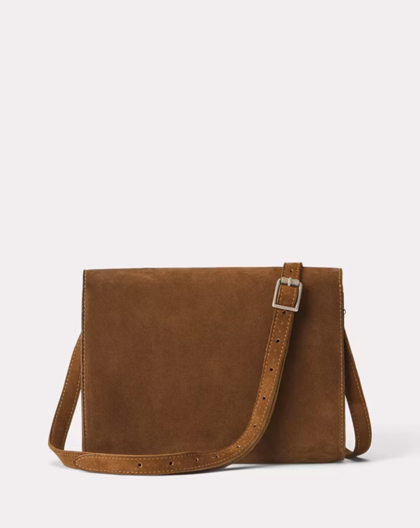 Roughout Suede Crossbody Bag