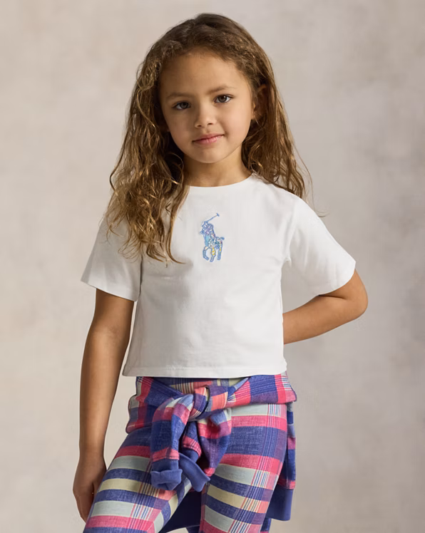 Big Pony Cotton Jersey Boxy T-shirt