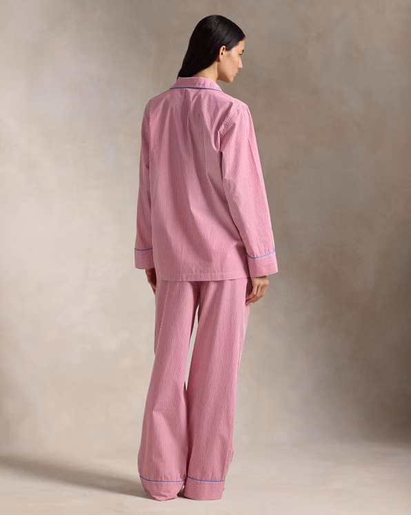 Striped Cotton Long-Sleeve Pyjama Set
